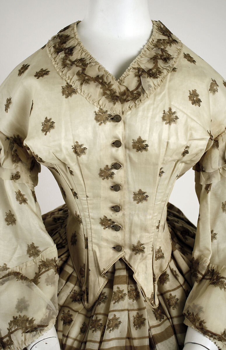 Dress, silk, American