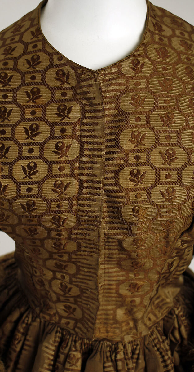 Dress, silk, American