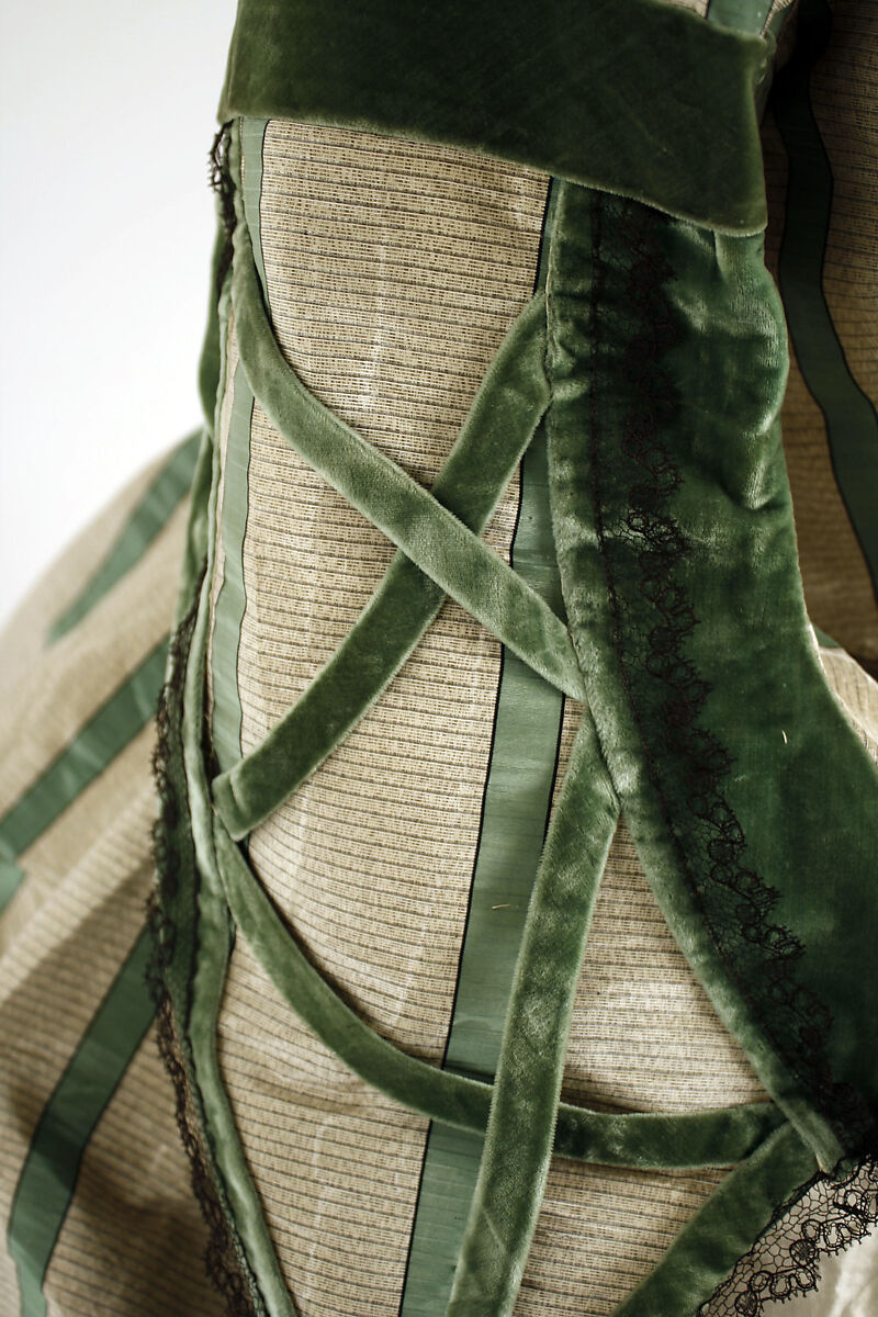 Afternoon dress, silk, American or European