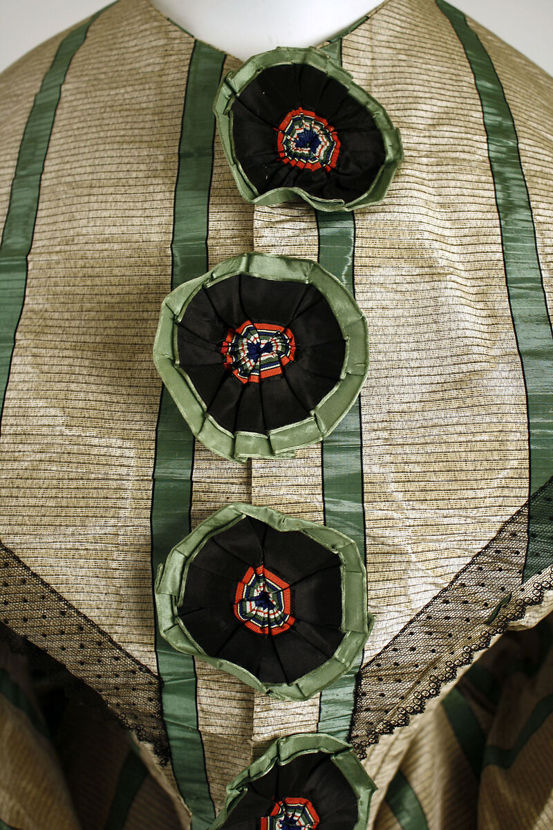 Afternoon dress, silk, American or European