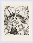 Ghosted II (Bewitched; New Romantics; Magicians and Smokers; Punks; Peeping Tom), Kate McCrickard (British, active Paris, born Zambia, 1974), Drypoint etching