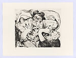 Ghosted II (Bewitched; New Romantics; Magicians and Smokers; Punks; Peeping Tom), Kate McCrickard (British, active Paris, born Zambia, 1974), Drypoint etching