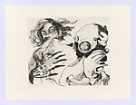 Ghosted II (Bewitched; New Romantics; Magicians and Smokers; Punks; Peeping Tom), Kate McCrickard (British, active Paris, born Zambia, 1974), Drypoint etching