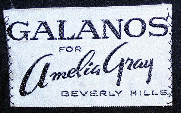 Cocktail dress, James Galanos (American, Philadelphia, Pennsylvania, 1924–2016 West Hollywood, California), silk, metallic thread, American