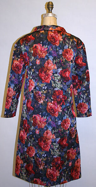 Cocktail dress, James Galanos (American, Philadelphia, Pennsylvania, 1924–2016 West Hollywood, California), silk, metallic thread, American