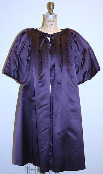 Evening coat, James Galanos (American, Philadelphia, Pennsylvania, 1924–2016 West Hollywood, California), silk, American 