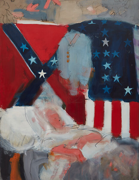 The Last Civil War Veteran, Larry Rivers (American, Bronx, New York 1923–2002 Southampton, New York), Oil and charcoal on canvas 