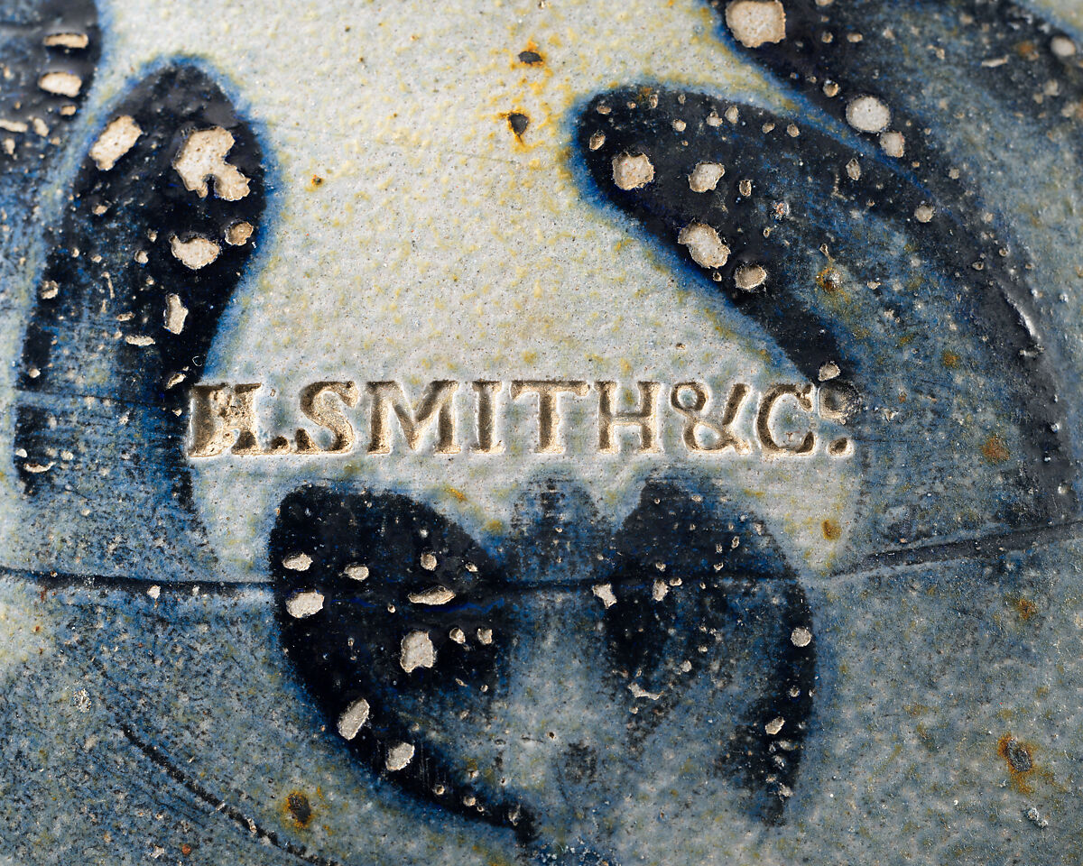 Attributed to David Jarbour (American, ca. 1780–1794), Stoneware with cobalt decoration