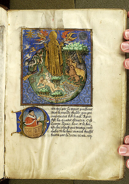 Le régime du corps, Tempera and ink on parchment, French