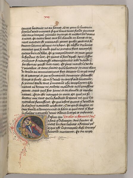 Le régime du corps, Tempera and ink on parchment, French