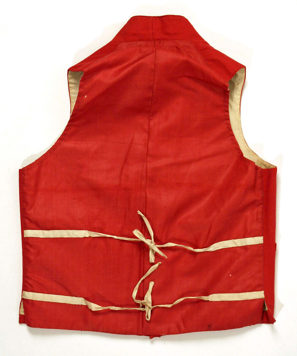 Waistcoat, wool, probably American