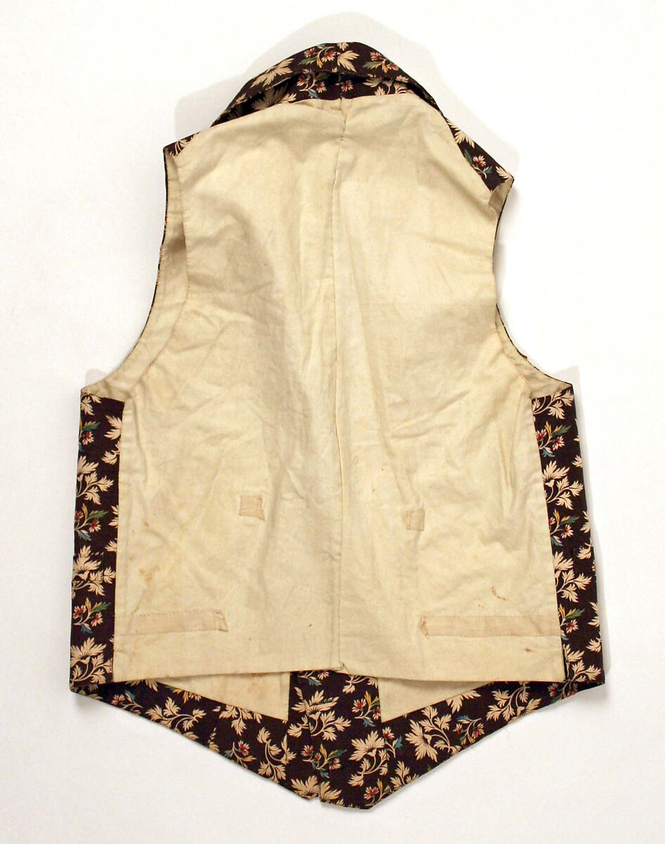 Waistcoat, cotton, American