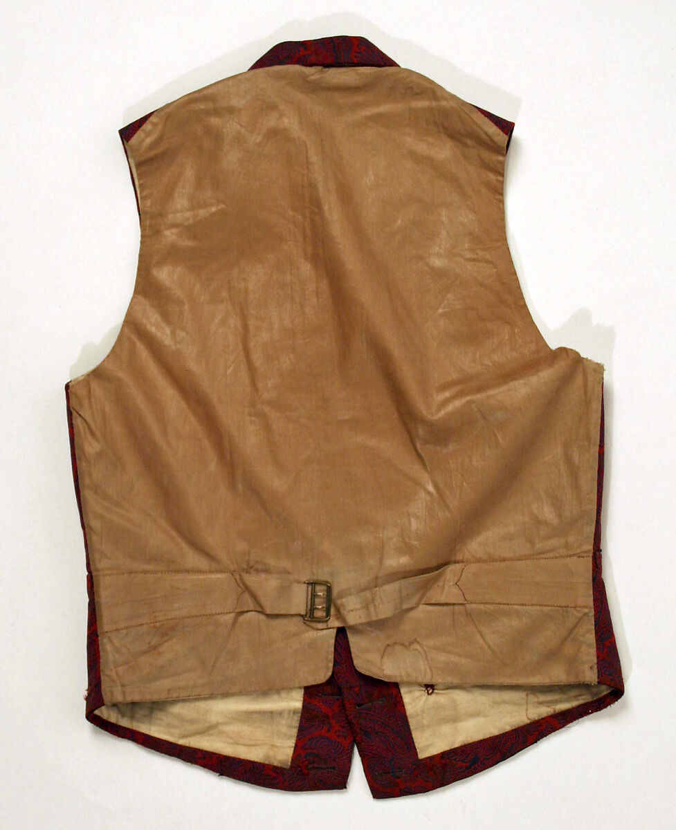 Waistcoat, wool, American