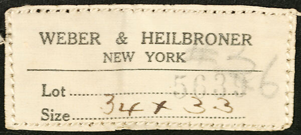 Evening trousers, wool, American