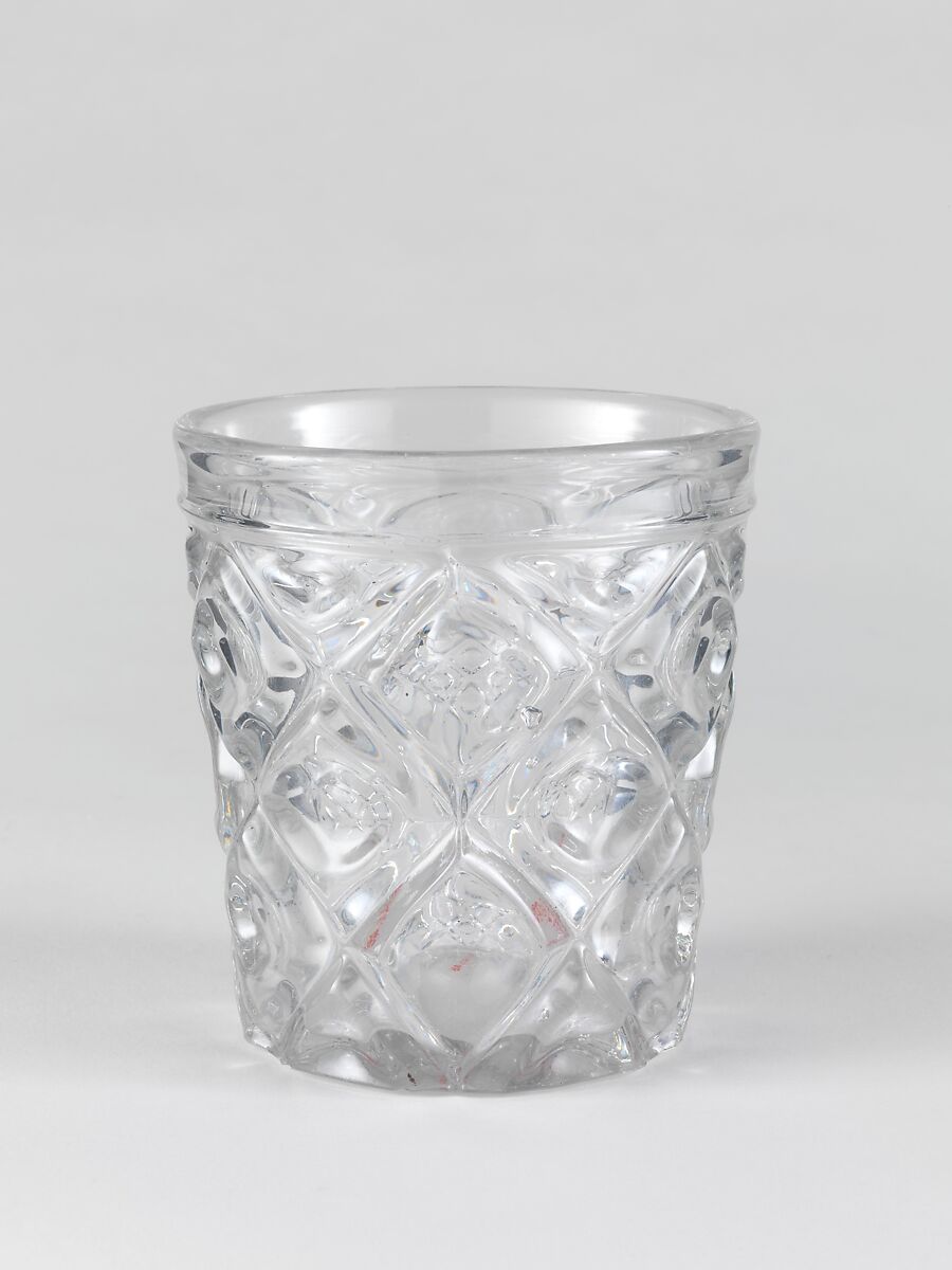 Tumbler, Probably New England Glass Company (American, East Cambridge, Massachusetts, 1818–1888), Pressed glass, American 