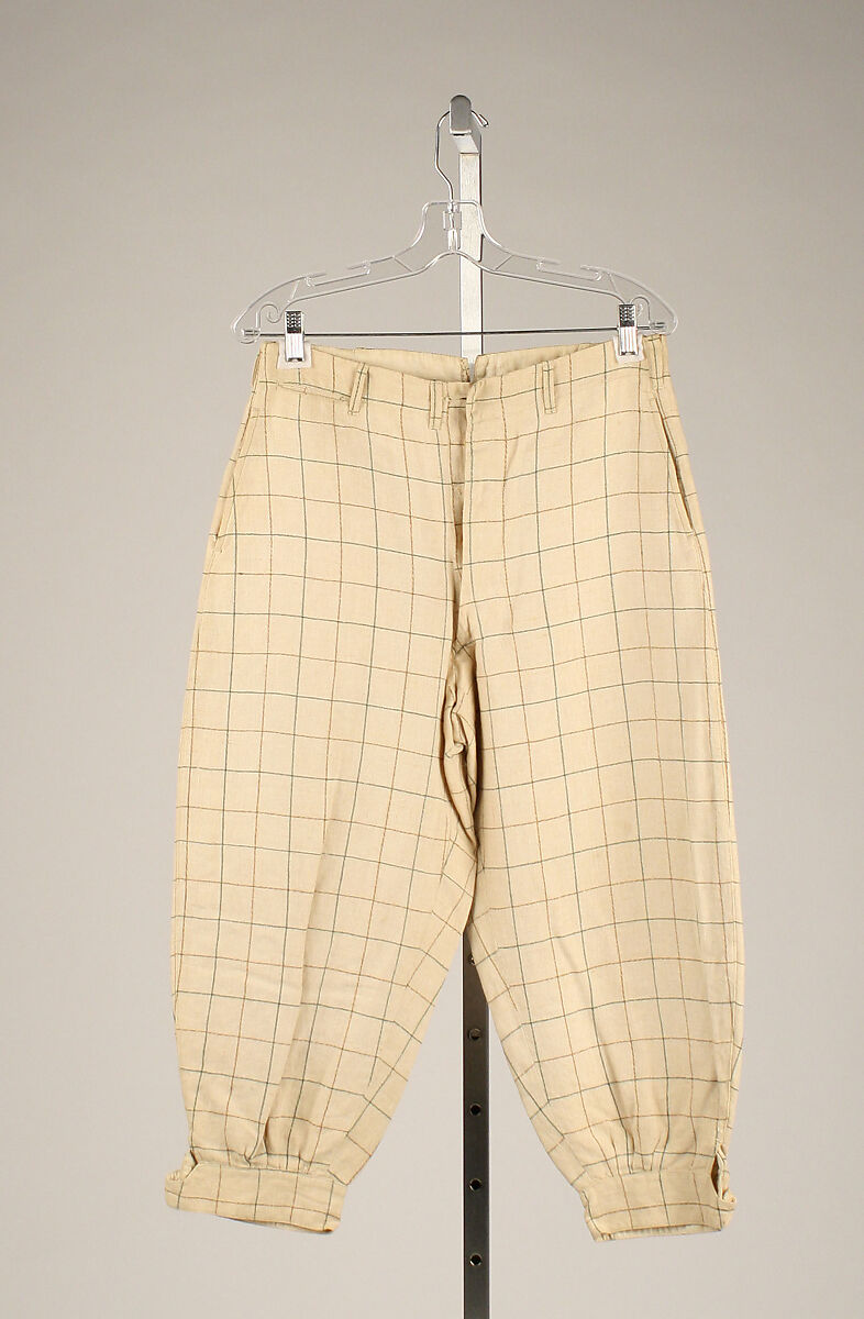 Knickerbockers, linen, American 