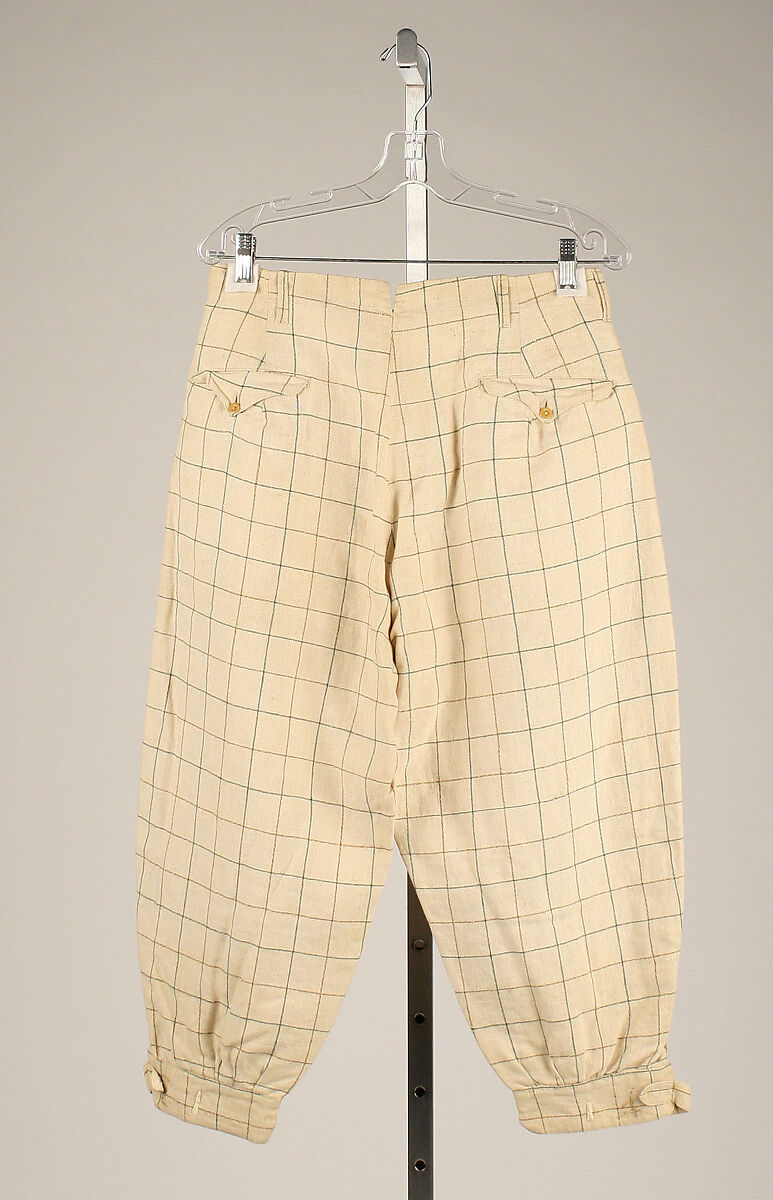 Knickerbockers, linen, American