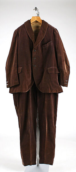 Evening suit, cotton, silk, American 