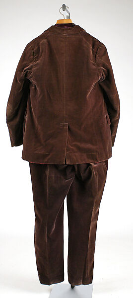 Evening suit, cotton, silk, American