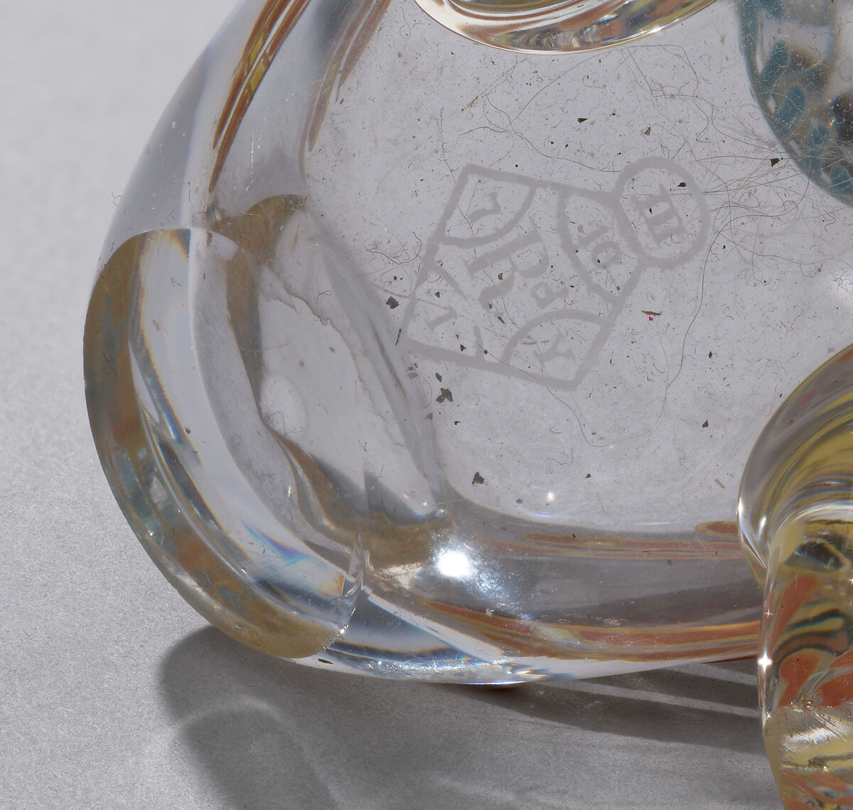 Owl jug, Thomas Webb &amp; Sons (British, founded 1837), Glass, blown, enameled and gilded, British, Stourbridge