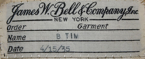 Trousers, rayon, American