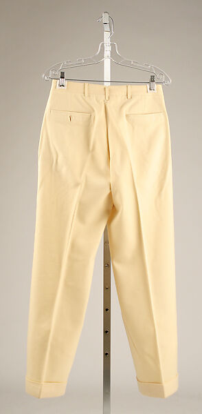 Trousers, wool, probably American