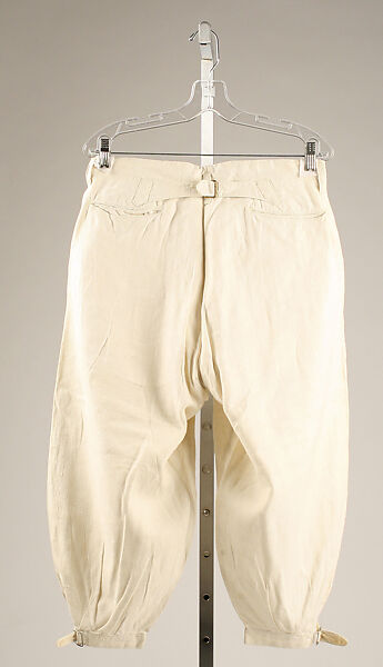 Riding breeches, linen, American