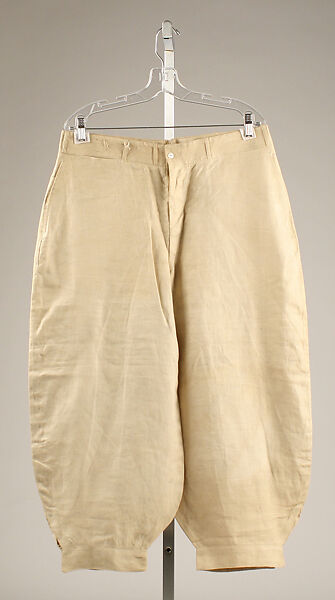 Knickerbockers, linen, probably Irish 