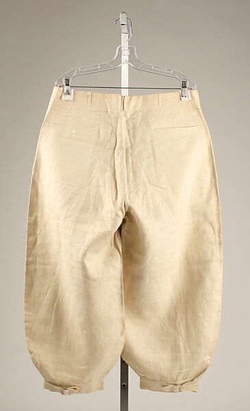 Knickerbockers, linen, probably Irish