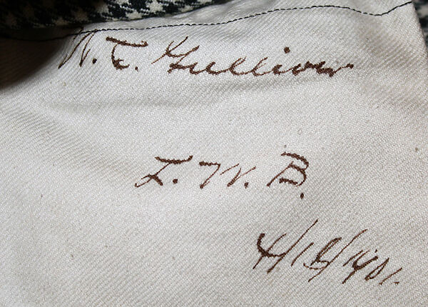 Trousers, wool, probably American