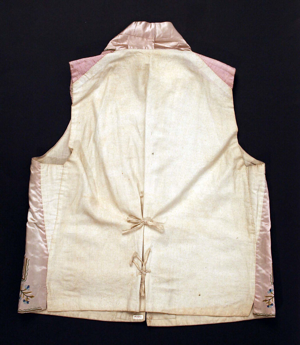 Waistcoat, silk, French