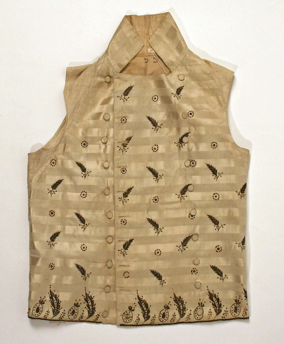 Waistcoat, silk, Italian 