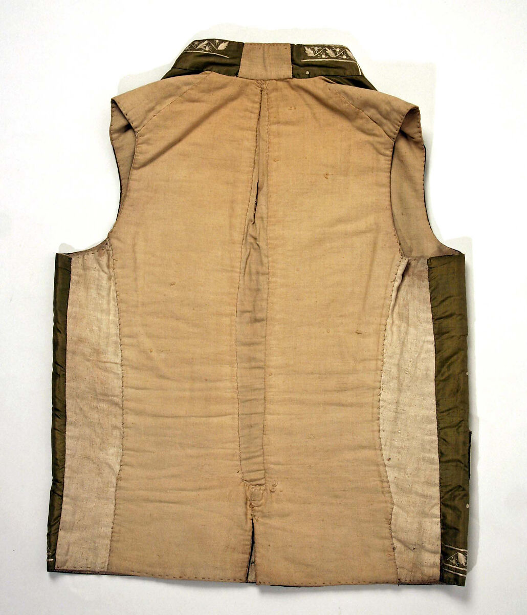 Waistcoat, silk, French