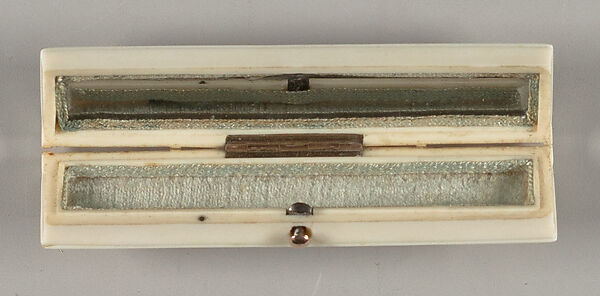 Toothpick box in book form, inscribed "H. S. Moore"