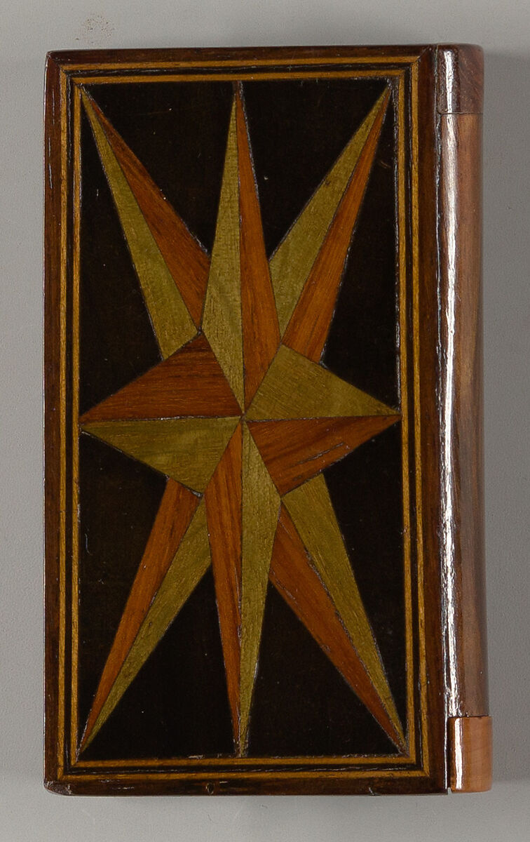 Marquetry box in book form