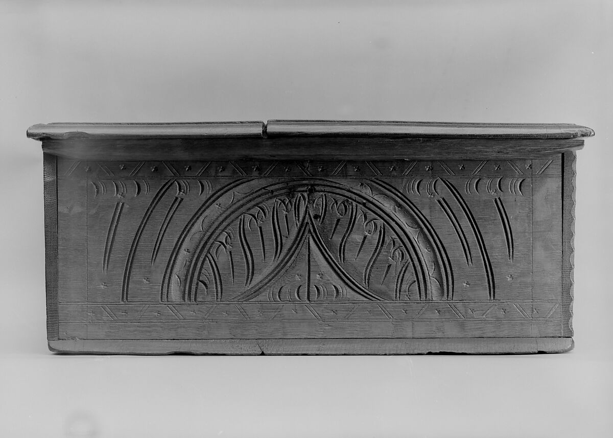 Box, Oak, white pine, American