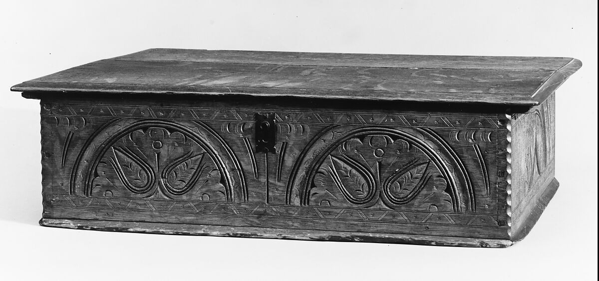 Box, Oak, white pine, American