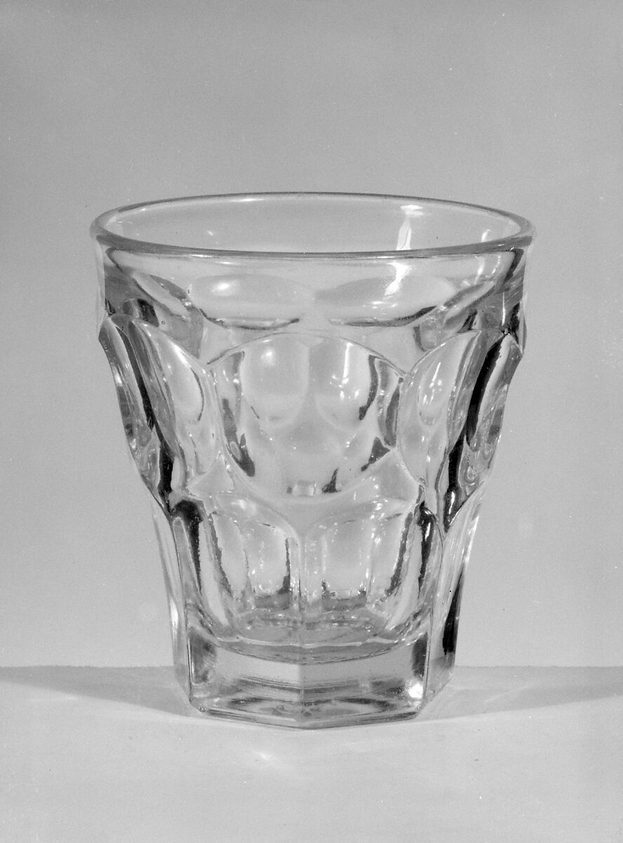 Tumbler, Pressed glass, American 