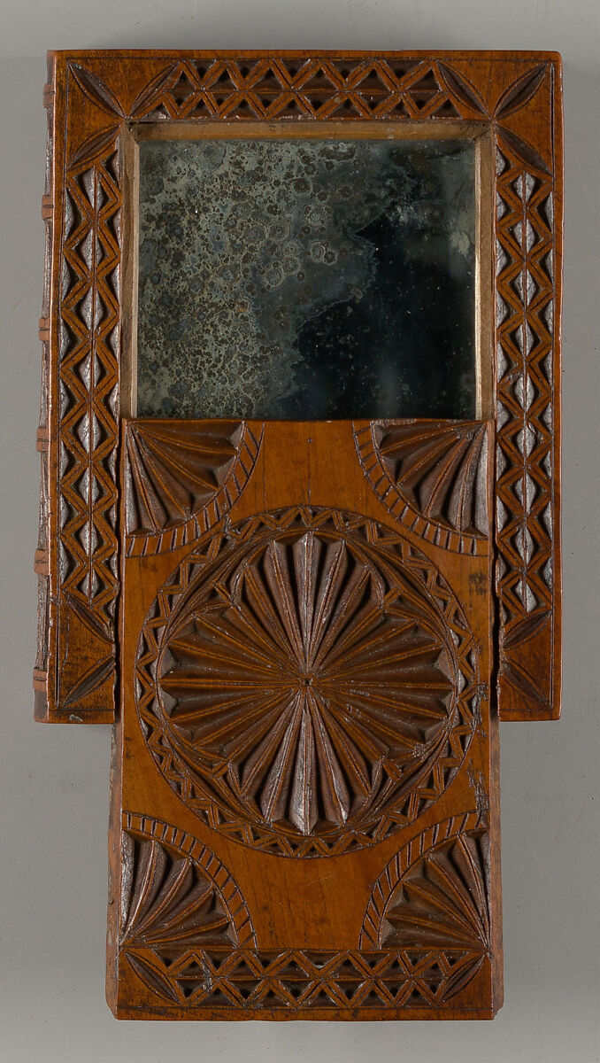 Box in the form of two books, with compartment and mirror