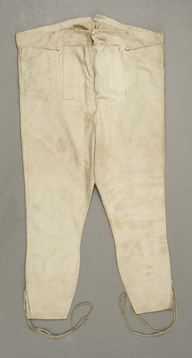 Trousers, cotton, probably Italian 