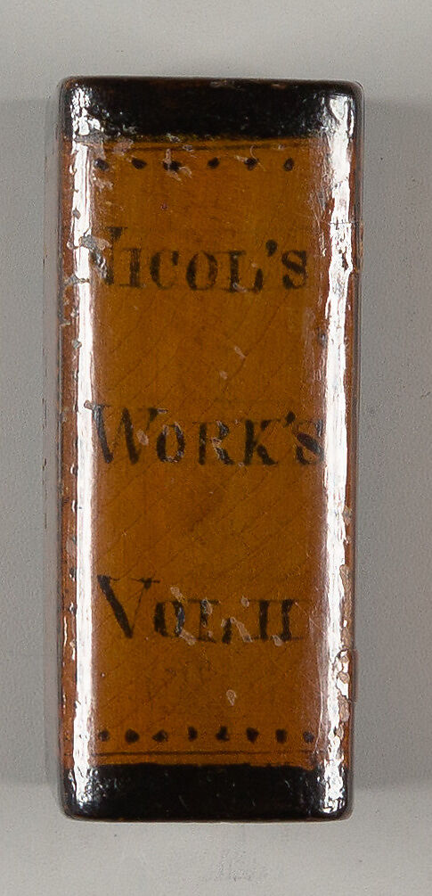 Penwork box in book form : Nicol's Works, Vol. II