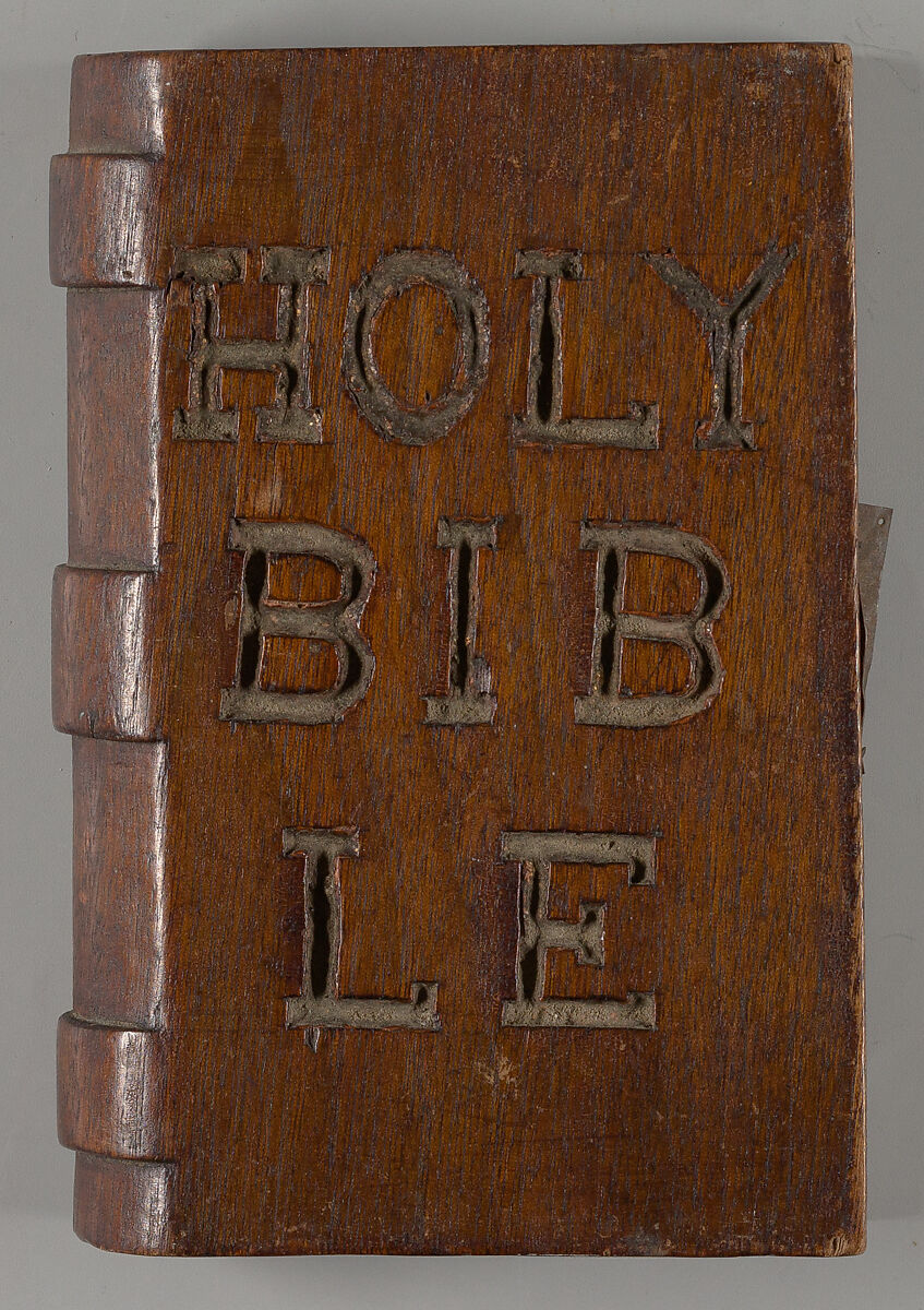 Solid carved book : Holy Bible 