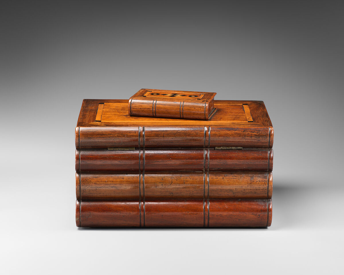 Tea caddy in book form