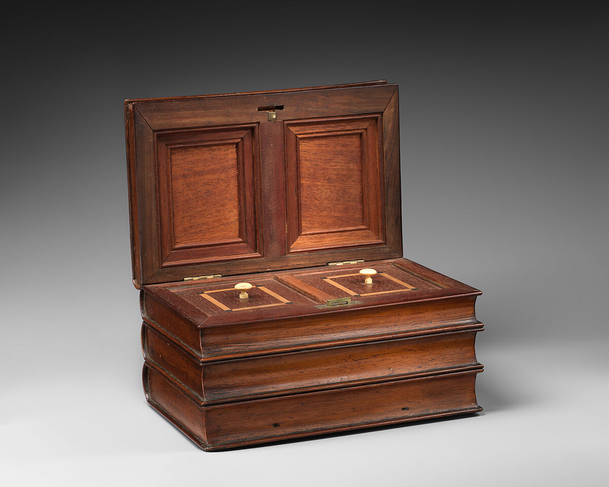 Tea caddy in book form