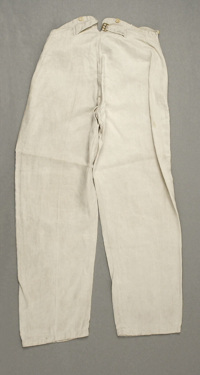 Trousers, cotton, linen, American