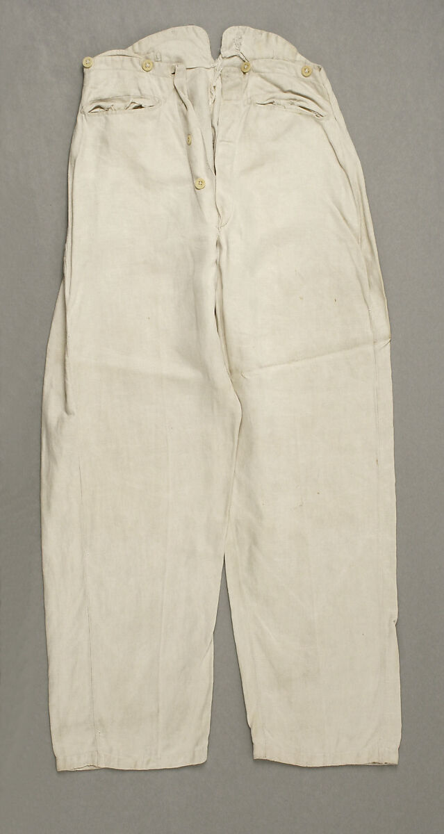 Trousers, cotton, linen, American 