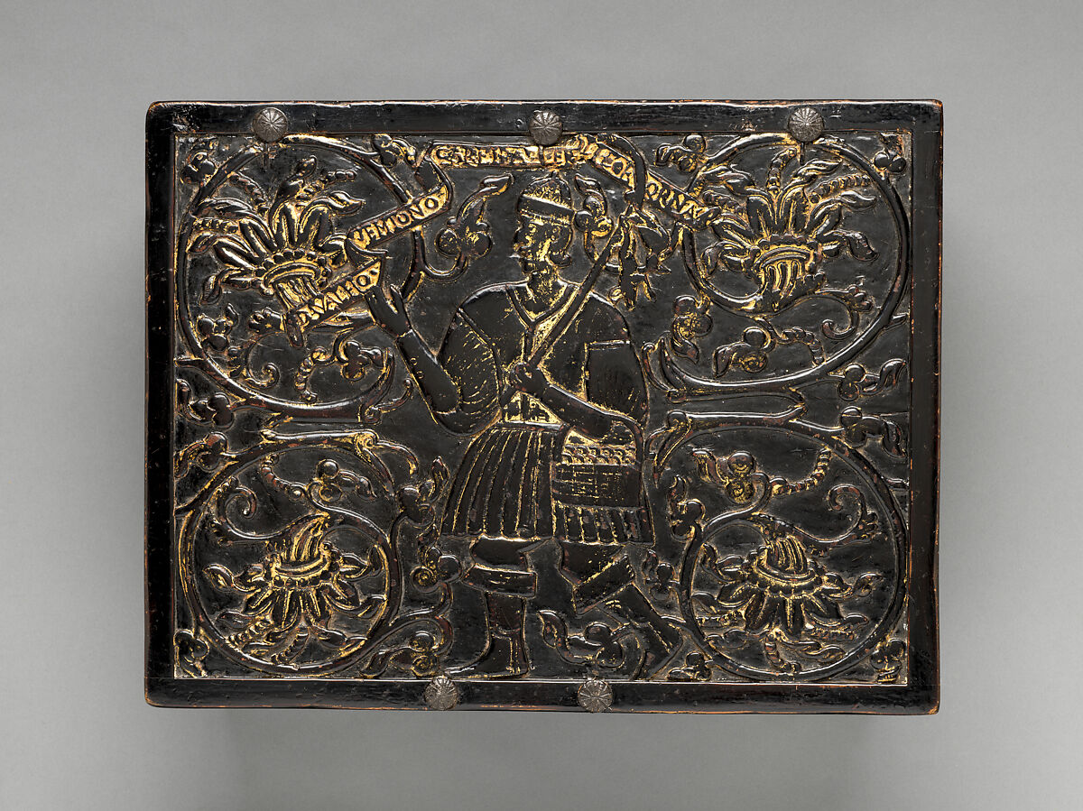 Writing box with Camões inscription, Wood, lacquer, gold and iron, Lower Burma, Kingdom of Pegu