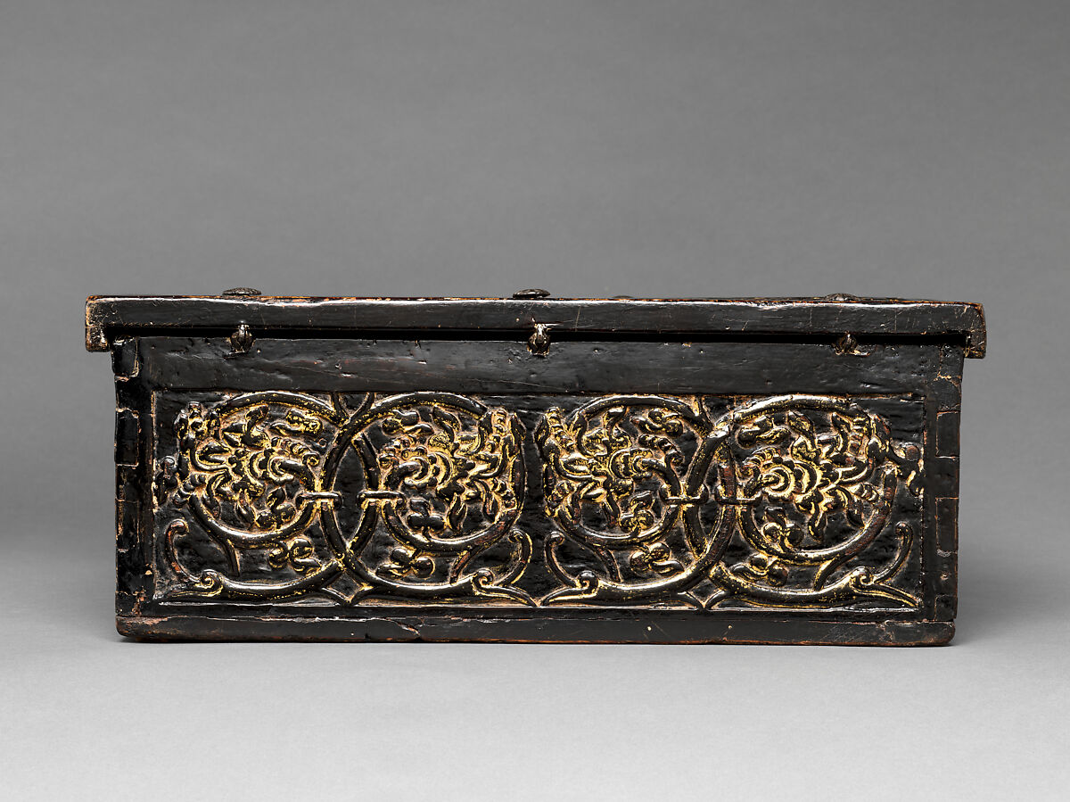 Writing box with Camões inscription, Wood, lacquer, gold and iron, Lower Burma, Kingdom of Pegu