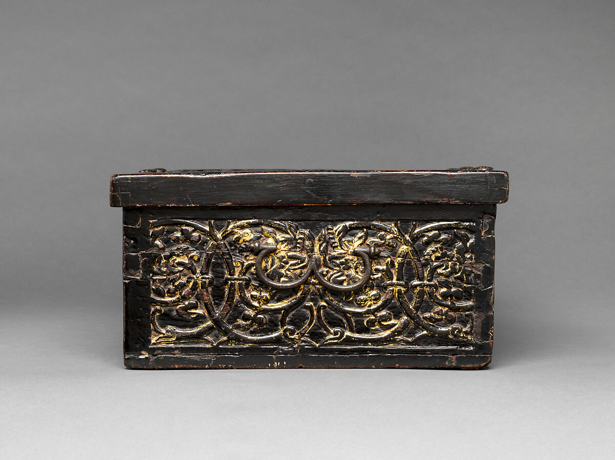 Writing box with Camões inscription, Wood, lacquer, gold and iron, Lower Burma, Kingdom of Pegu