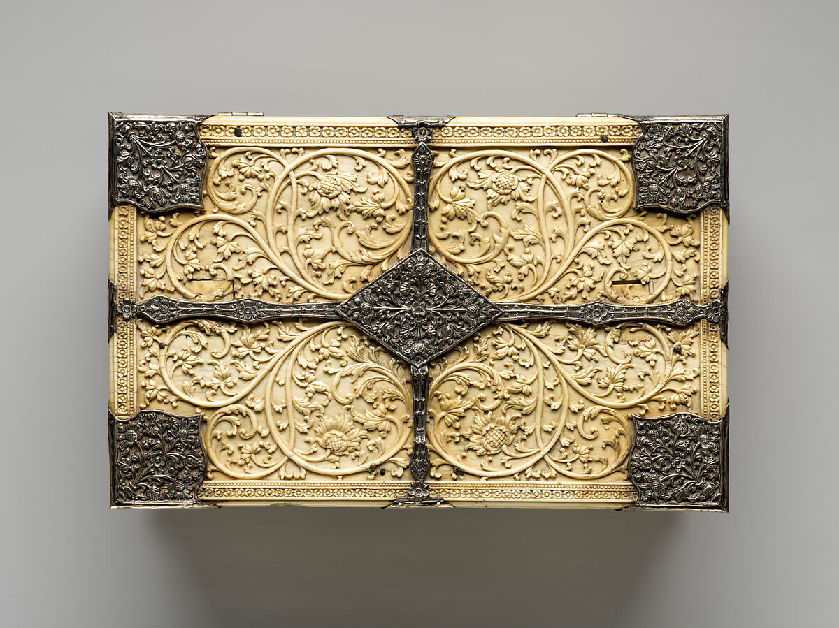Casket, Ivory and Silver, Sri Lanka, Sinhalese-Dutch